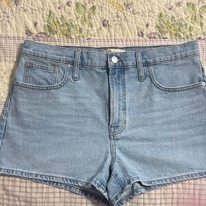 Madewell Sky Blue Denim Shorts